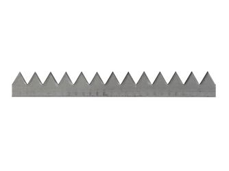 Zackenleiste, Stahl roh, zum Anschweißen, Länge 2000mm, Gesamthöhe 42mm Zackenleiste, Stahl roh, zum Anschweißen, Länge 2000mm, Gesamthöhe 42mm