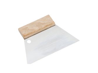 Zahnspachtel Vinyl A2 mit Holzgriff für Vinylboden