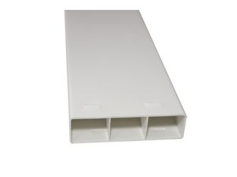 Zaunlatte für PVC-Weidezaun weiß 38x140x2438mm Zaunlatte für PVC-Weidezaun weiß 38x140x2438mm