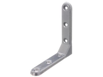 Zierwinkel, geprägt, aluminiumgrau kunststoffbeschichtet, TxHxB 103x103x21mm Zierwinkel, geprägt, aluminiumgrau kunststoffbeschichtet, TxHxB 103x103x21mm