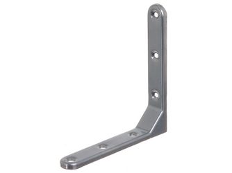 Zierwinkel, geprägt, aluminiumgrau kunststoffbeschichtet, TxHxB 130x130x21mm