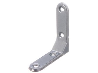 Zierwinkel, geprägt, aluminiumgrau kunststoffbeschichtet, TxHxB 75x75x20mm Zierwinkel, geprägt, aluminiumgrau kunststoffbeschichtet, TxHxB 75x75x20mm