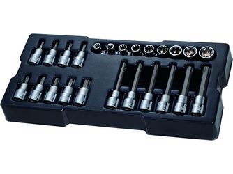 ½ Bit-Steckschluessel 24-tlg 41x18,2x5cm
