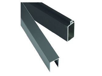 ÖLAND-Serie Start- & Abschluß 20x40x1790mm anthr. Set aus Feder- und U-Profil