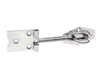 Überfalle m.Schlaufe aus gerolltem Draht, m.Öse, disp., LxB 140x36mm Überfalle m.Schlaufe aus gerolltem Draht, m.Öse, disp., LxB 140x36mm