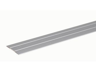 Übergangsprofil, Alu silber elox., selbstkl., o.Schraublöcher, LxB 900x37,8mm Übergangsprofil, Alu silber elox., selbstkl., o.Schraublöcher, LxB 900x37,8mm