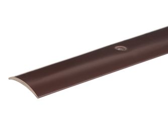 Übergangsprofil, Hart-PVC, braun, LxBxS 900x30x1,0mm Übergangsprofil, Hart-PVC, braun, LxBxS 900x30x1,0mm