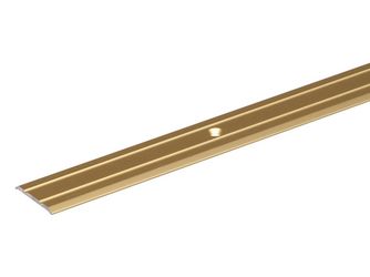 Übergangsprofil, gebohrt, Alu gold elox., LxBxS 900x38x1,0mm Übergangsprofil, gebohrt, Alu gold elox., LxBxS 900x38x1,0mm