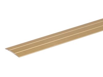 Übergangsprofil, selbstkl., Alu sand elox., LxBxS 900x38x1,0mm Übergangsprofil, selbstkl., Alu sand elox., LxBxS 900x38x1,0mm