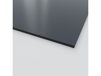 lyx® HPL zweiseitig Dekor EN13501-1, D-s2,d0, 3.050x1.300x6mm einseitig Folie JD anthrazit 232