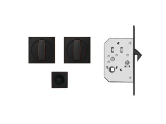 quadratisch EPDQ PB 81, Schiebetürrosetten-Set Antik Bronzeoptik 1 Set