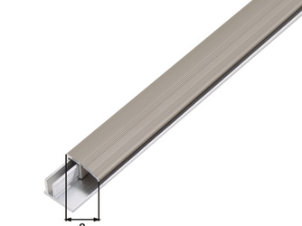 Abschlussprofil Duo, Set f.Beläge6-13mm, Alu edelst.elox., LxB 1000x22mm Abschlussprofil Duo, Set f.Beläge6-13mm, Alu edelst.elox., LxB 1000x22mm
