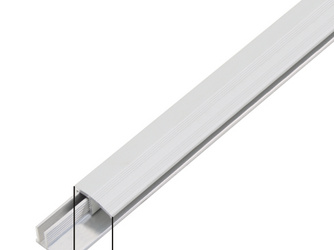 Abschlussprofil Duo, Set f.Beläge6-13mm, Alu silber elox., LxB 1000x22mm Abschlussprofil Duo, Set f.Beläge6-13mm, Alu silber elox., LxB 1000x22mm