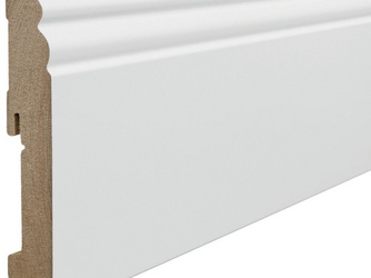 Altdeutsches Profil 18x115mm 2,4m MDF weiß foliert Altdeutsches Profil 18x115mm 2,4m MDF weiß foliert