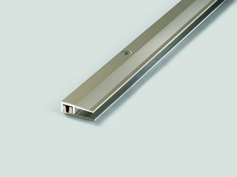 Alu Abschlussprofil Edelstahl 4-9mm 1m für Designböden Alu Abschlussprofil Edelstahl 4-9mm 1m für Designböden