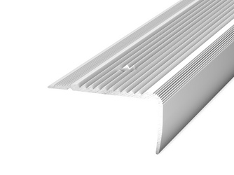 Aluminium-Treppenkantenprofil NOVA - gelocht 45x23x1000mm, silber Aluminium-Treppenkantenprofil NOVA - gelocht 45x23x1000mm, silber