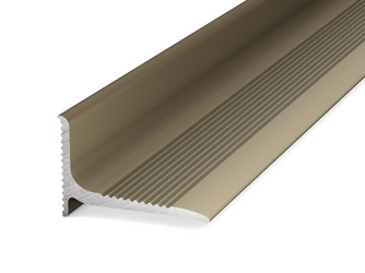 Aluminium-Wandanschlussprofil selbstklebend 20x13x2500mm, Edelstahl matt Aluminium-Wandanschlussprofil selbstklebend 20x13x2500mm, Edelstahl matt