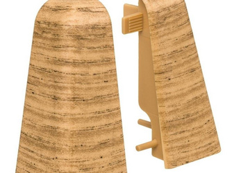 Außenecke Eiche Kunststoff f. Stecksockelleiste 19x58 (2 Stk/Pack) Außenecke Eiche Kunststoff f. Stecksockelleiste 19x58 (2 Stk/Pack)