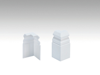 Außenecke SK Passend zur Fußleiste Profil 10 PK / 10 F MK (60mm) 2001 Weiß 2 Stück Außenecke SK Passend zur Fußleiste Profil 10 PK / 10 F MK (60mm) 2001 Weiß 2 Stück