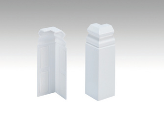 Außenecke SK Passend zur Fußleiste Profil 12 PK / 12 F MK (100mm) 2001 Weiß 2 Stück Außenecke SK Passend zur Fußleiste Profil 12 PK / 12 F MK (100mm) 2001 Weiß 2 Stück