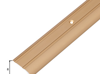 Ausgleichsprofil Alu gold eloxiert BxHxS 30x6,5x2,0mm Ausgleichsprofil Alu gold eloxiert BxHxS 30x6,5x2,0mm