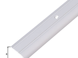 Ausgleichsprofil Alu silber eloxiert BxHxS 30x6,5x2,0mm Ausgleichsprofil Alu silber eloxiert BxHxS 30x6,5x2,0mm
