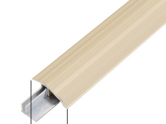 Ausgleichsprofil Duo, Set f.Beläge6-13mm, Alu sand elox., LxB 1000x44mm Ausgleichsprofil Duo, Set f.Beläge6-13mm, Alu sand elox., LxB 1000x44mm