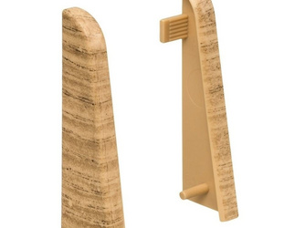 Endkappe Eiche Kunststoff f. Stecksockelleiste 19x58 (2 Stk/Pack) Endkappe Eiche Kunststoff f. Stecksockelleiste 19x58 (2 Stk/Pack)