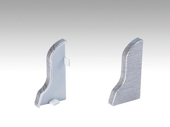 Endkappe Passend zur Steck-Sockelleiste 22x42mm 2002 Edelstahl 2 Stück (links/rechts) Endkappe Passend zur Steck-Sockelleiste 22x42mm 2002 Edelstahl 2 Stück (links/rechts)
