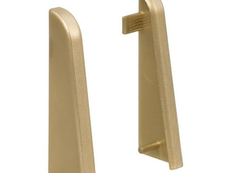 Endkappe gold Kunststoff f. Stecksockelleiste 19x58 (2 Stk/Pack) Endkappe gold Kunststoff f. Stecksockelleiste 19x58 (2 Stk/Pack)