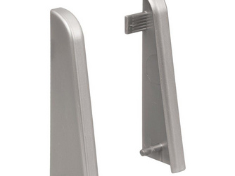 Endkappe silber Kunststoff f. Stecksockelleiste 19x58 (2 Stk/Pack) Endkappe silber Kunststoff f. Stecksockelleiste 19x58 (2 Stk/Pack)