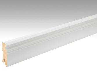 Folien-ummantelte Profile Fußleiste Profil 10 F MK 2380x60x18mm 2266 Weiß DF (RAL 9016) Folien-ummantelte Profile Fußleiste Profil 10 F MK 2380x60x18mm 2266 Weiß DF (RAL 9016)
