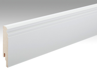 Folien-ummantelte Profile Fußleiste Profil 12 PK 2380x100x18mm 324 Uni weiß glänzend DF Folien-ummantelte Profile Fußleiste Profil 12 PK 2380x100x18mm 324 Uni weiß glänzend DF