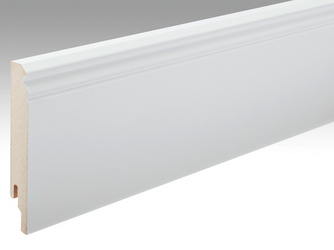 Folien-ummantelte Profile Fußleiste Profil 13 PK 2380x120x18mm 324 Uni weiß glänzend DF Folien-ummantelte Profile Fußleiste Profil 13 PK 2380x120x18mm 324 Uni weiß glänzend DF