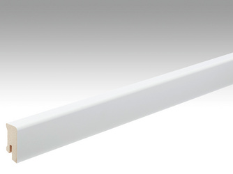 Folien-ummantelte Profile Fußleiste Profil 14 MK 2380x38x16mm 324 Uni weiß glänzend DF Folien-ummantelte Profile Fußleiste Profil 14 MK 2380x38x16mm 324 Uni weiß glänzend DF