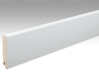 Folien-ummantelte Profile Fußleiste Profil 16 MK 2380x80x16mm 324 Uni weiß glänzend DF Folien-ummantelte Profile Fußleiste Profil 16 MK 2380x80x16mm 324 Uni weiß glänzend DF