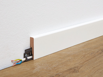 Folien-ummantelte Profile Fußleiste Profil 20 PK 2380x60x16mm 324 Uni weiß glänzend DF Folien-ummantelte Profile Fußleiste Profil 20 PK 2380x60x16mm 324 Uni weiß glänzend DF