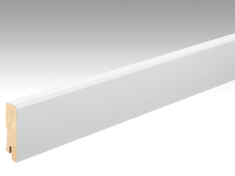 Folien-ummantelte Profile Fußleiste Profil 22 F MK 2380x80x18mm 2266 Weiß DF (RAL 9016) Folien-ummantelte Profile Fußleiste Profil 22 F MK 2380x80x18mm 2266 Weiß DF (RAL 9016)