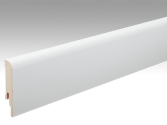 Folien-ummantelte Profile Fußleiste Profil 5 PK 2380x80x16mm 324 Uni weiß glänzend DF Folien-ummantelte Profile Fußleiste Profil 5 PK 2380x80x16mm 324 Uni weiß glänzend DF