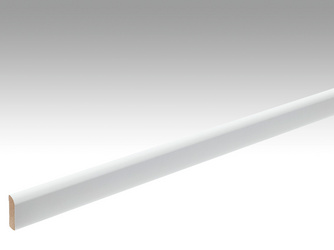 Folien-ummantelte Profile Fußleiste Profil 6 2380x25x6mm 324 Uni weiß glänzend DF Folien-ummantelte Profile Fußleiste Profil 6 2380x25x6mm 324 Uni weiß glänzend DF