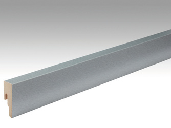 Folien-ummantelte Profile Fußleiste Profil 8 PK 2380x50x18mm 063 Edelstahl DF Folien-ummantelte Profile Fußleiste Profil 8 PK 2380x50x18mm 063 Edelstahl DF
