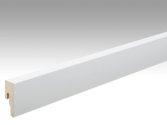Folien-ummantelte Profile Fußleiste Profil 8 PK 2380x50x18mm 324 Uni weiß glänzend DF Folien-ummantelte Profile Fußleiste Profil 8 PK 2380x50x18mm 324 Uni weiß glänzend DF
