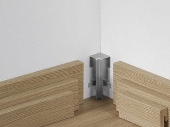 Innenecke höhenvariabel Typ 2 SL 3/5/6/18 - Alu Optik Innenecke höhenvariabel Typ 2 SL 3/5/6/18 - Alu Optik