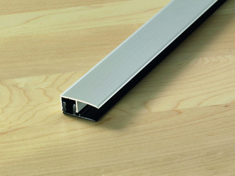 PROCOVERclip Abschlussprofil 6,5-15mm Deckprofil Alu eloxiert PROCOVERclip Abschlussprofil 6,5-15mm Deckprofil Alu eloxiert