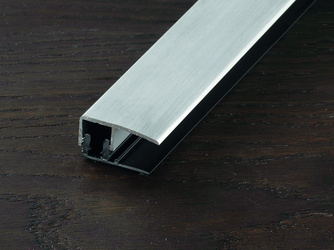 PROVARIOclip Abschlussprofil 7-18mm Deckprofil Alu eloxiert gebürstet PROVARIOclip Abschlussprofil 7-18mm Deckprofil Alu eloxiert gebürstet