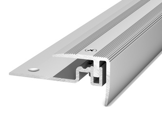 PS 400 Treppenkantenprofil für Belagstärken von 7 - 15mm 60x25x1000mm, silber PS 400 Treppenkantenprofil für Belagstärken von 7 - 15mm 60x25x1000mm, silber