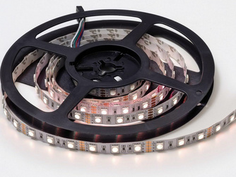 Selbstklebender LED-Streifen 5 m Weißlicht, 12 V, 4,8 W/lfm Selbstklebender LED-Streifen 5 m Weißlicht, 12 V, 4,8 W/lfm