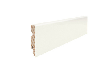 Stecksockelleiste 15x80mm 2,2m Cube weiß foliert strong matt-optik Stecksockelleiste 15x80mm 2,2m Cube weiß foliert strong matt-optik