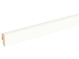 Stecksockelleiste 16x40mm 2,2m Cube MDF weiß (Grundierfolie) Stecksockelleiste 16x40mm 2,2m Cube MDF weiß (Grundierfolie)