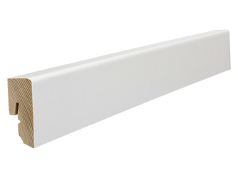 Stecksockelleiste 16x40mm 2,2m Cube weiß fol.strong matt-optik wasserr. Stecksockelleiste 16x40mm 2,2m Cube weiß fol.strong matt-optik wasserr.